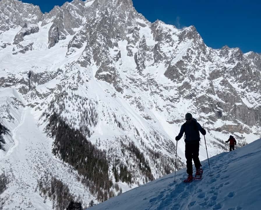 Guidet snesko-tur på Mont Blanc, billede 2