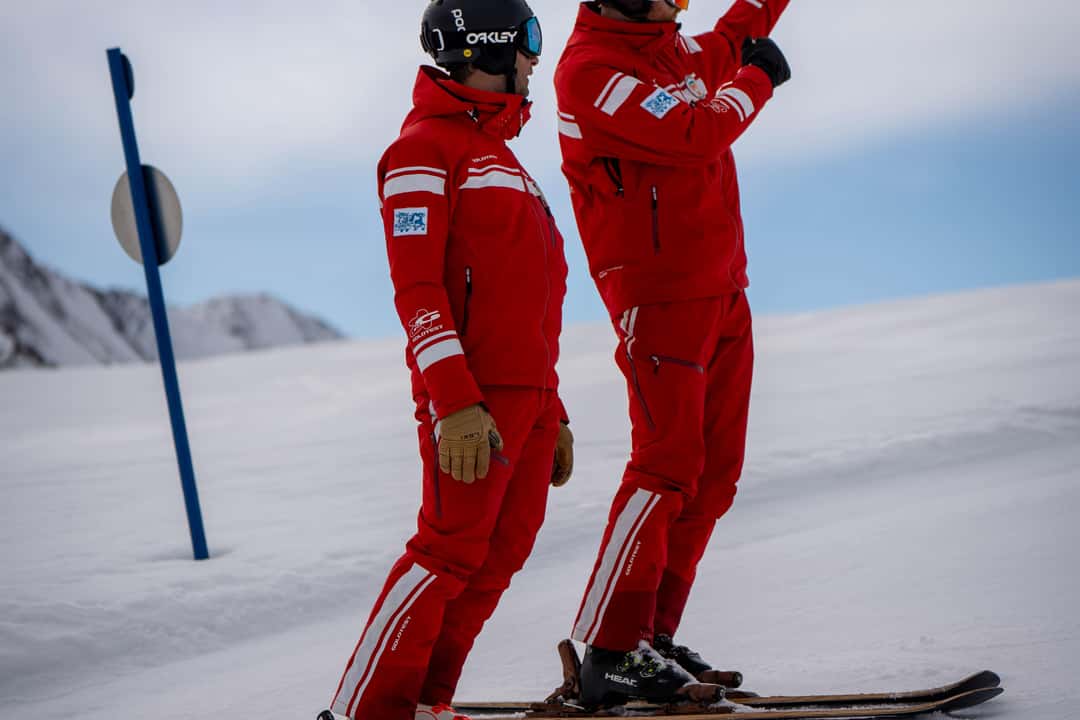 Privat skidlektion på förmiddagen