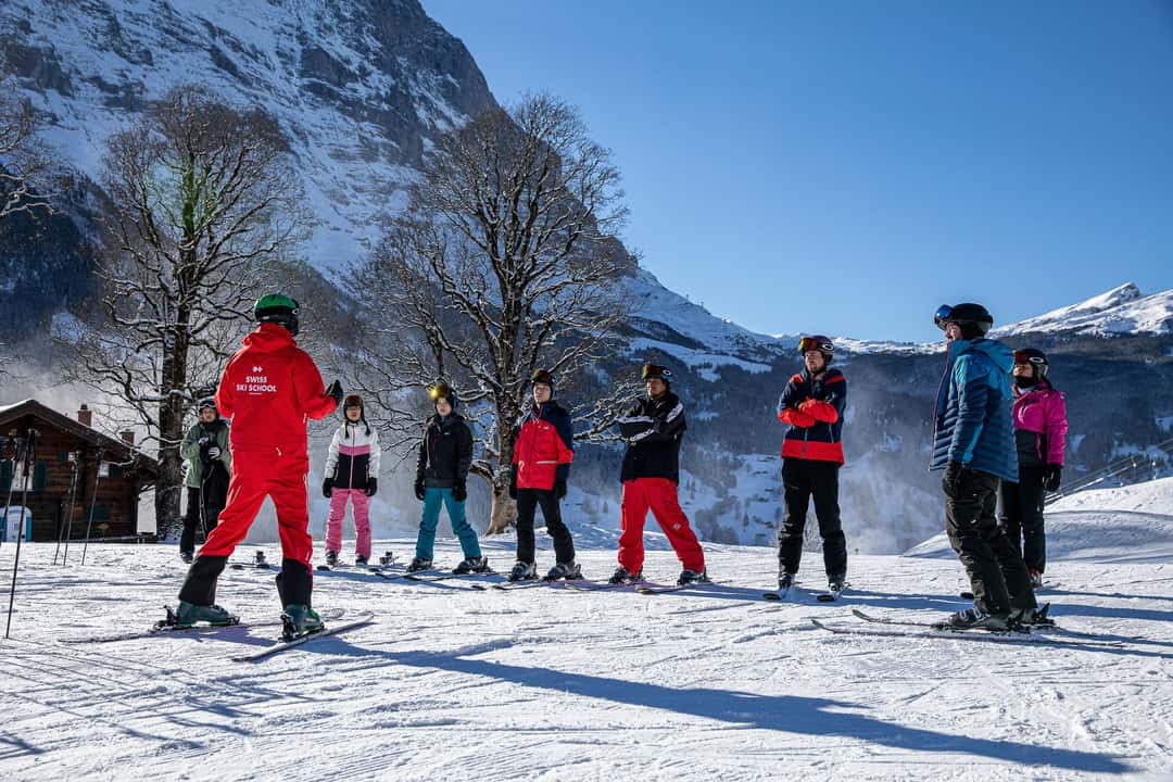 Skidskola för nybörjare, halvdag