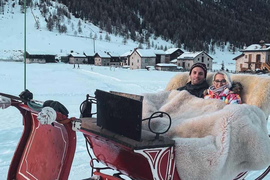 Hest og slæde med tæpper, billede 4