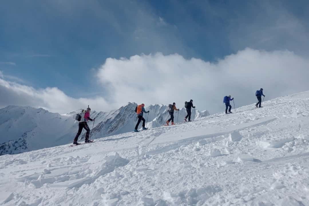 Guidet snesko-tur på Mont Blanc