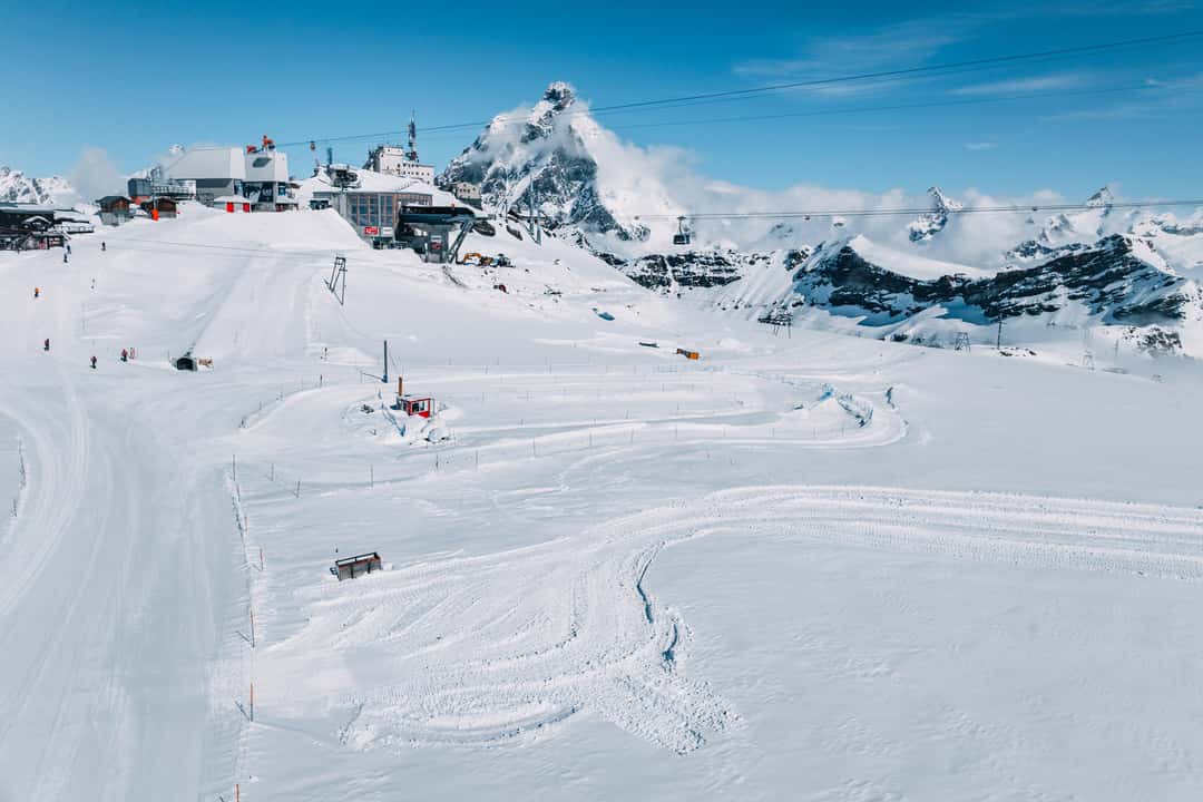 Første tur på ski på Testa Grigia, billede 3