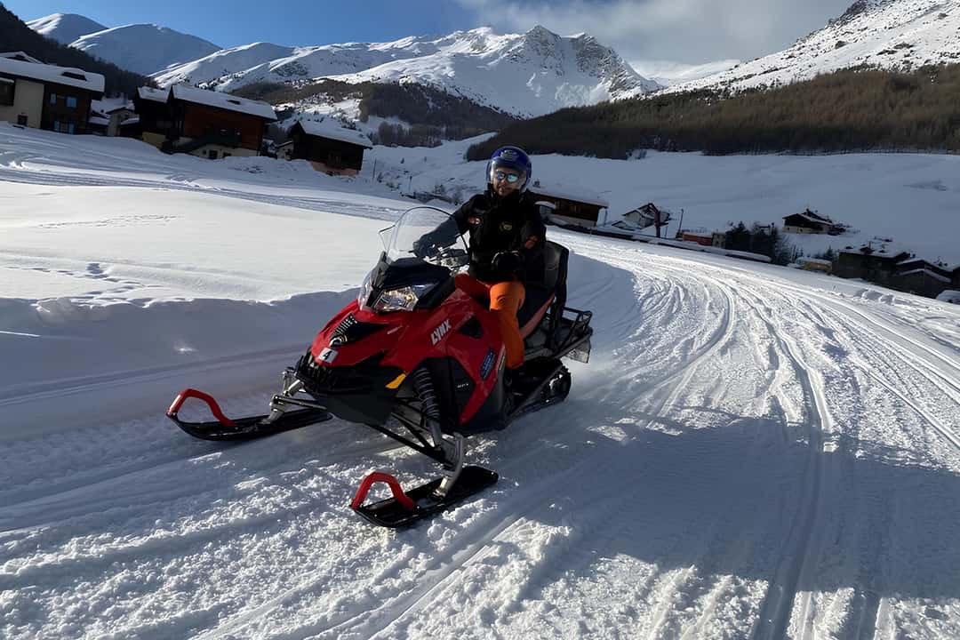 Snescooter på Livigno-søen, billede 5