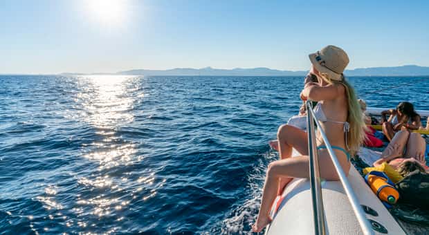 Katamaran durch die Bucht von Palma