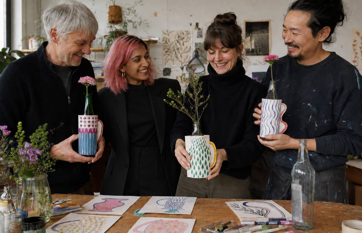 Make the Ordinary Strange, a hands-on art workshop in Berlin with artist maansi jain (photo 2 from the GetYourGuide listing)