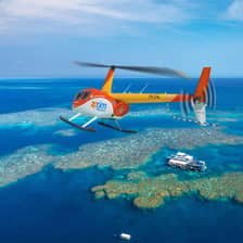 Pontoon, island & helicopter — Cairns