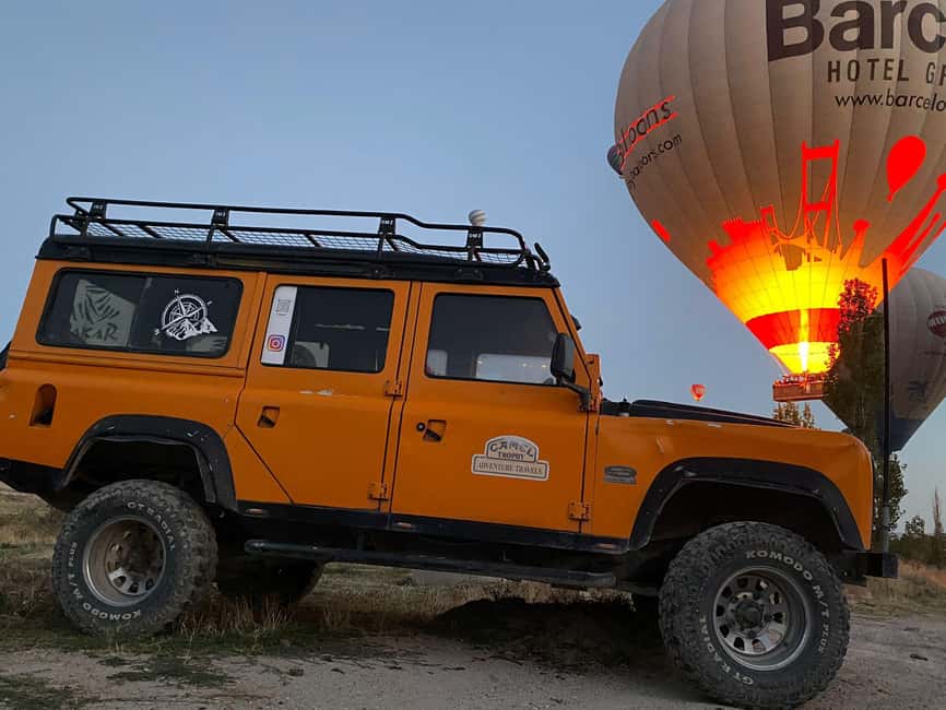imagem n.2 de De Göreme/Ürgüp: Safari de jipe na Capadócia ao nascer ou pôr do sol atividade em Avanos, carregada pelo fornecedor