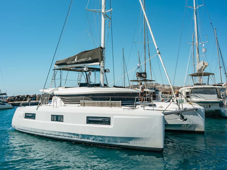 image n.12 of Santorini: Catamaran Caldera Cruise with Meal and Drinks activity in Cyclades, uploaded by supplier