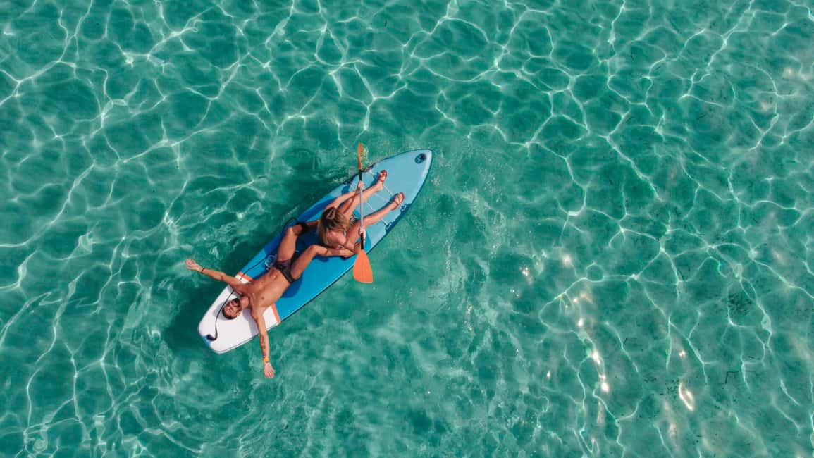 Image N°17 de Ibiza : Formentera, bateau tout compris, paddle, plongée avec tuba et déjeuner activité à Îles Baléares, publiée par le prestataire