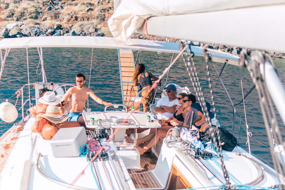 image n.5 of Santorini Caldera: Sunset Sailing Cruise with Meal activity in Vlichada, uploaded by supplier
