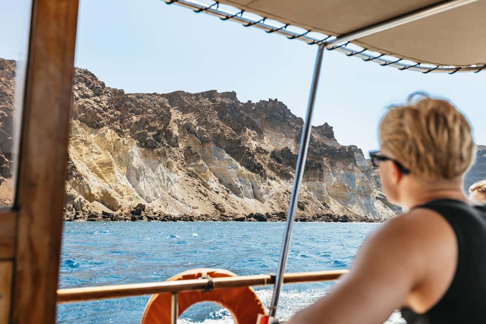 image n.8 of Santorini: Traditional Wooden Boat Tour with Meal and Wine activity in Cyclades, uploaded by supplier