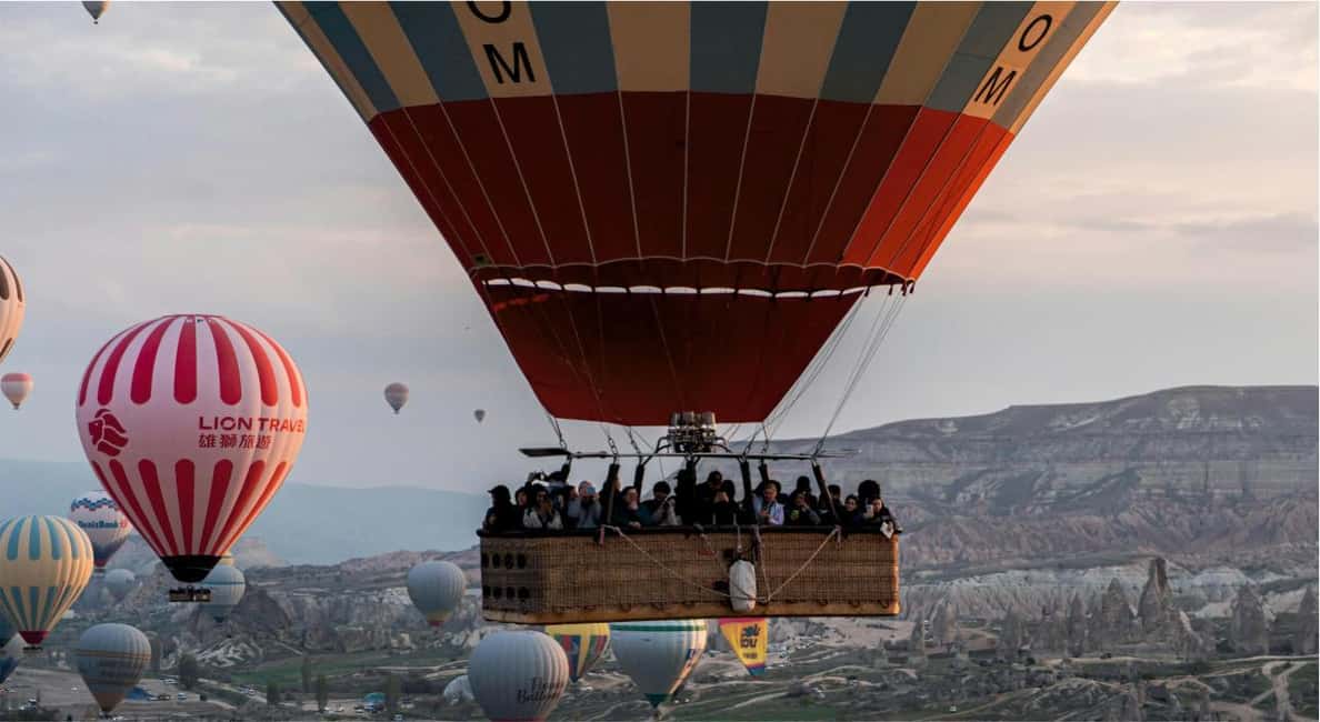 Image N°24 de Cappadoce : Vol en montgolfière à Goreme au-dessus des Fairychimneys activité à Göreme, publiée par le prestataire