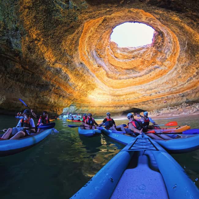 image n.1 of Benagil: Guided Kayak Tour inside caves and Praia da Marinha activity in Caramujeira, uploaded by supplier
