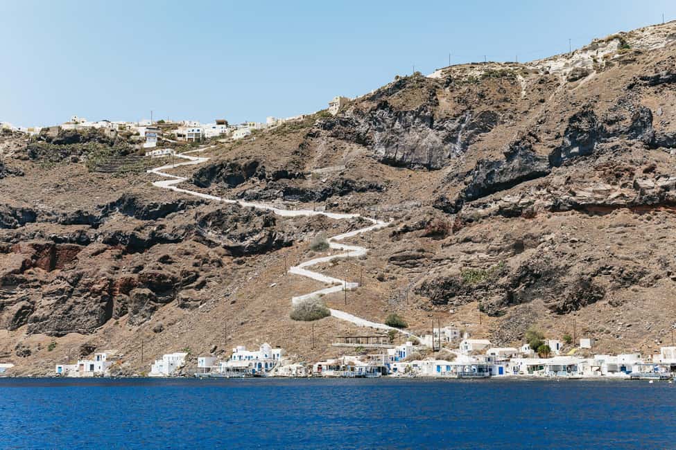 image n.12 of Santorini: Traditional Wooden Boat Tour with Meal and Wine activity in Cyclades, uploaded by supplier