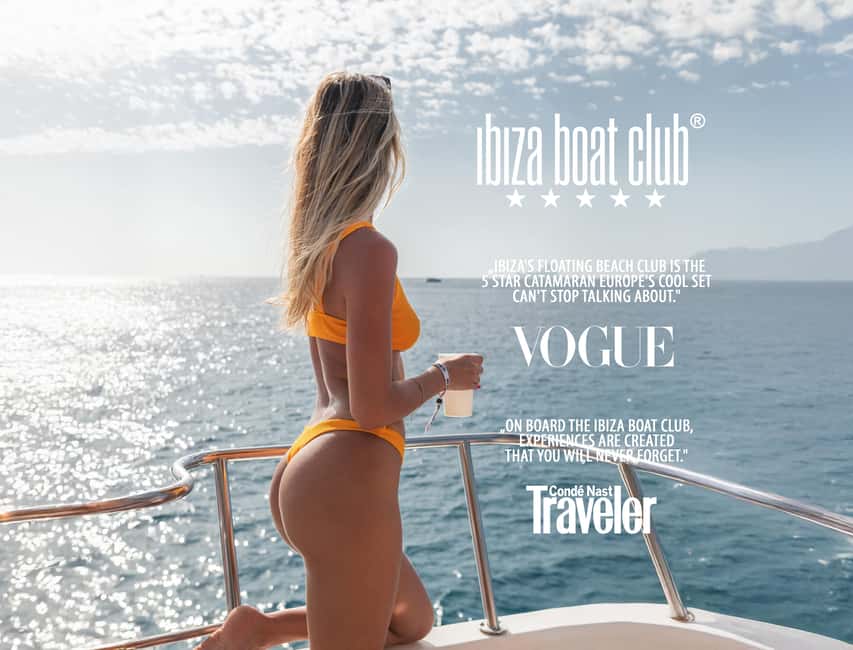 Image N°1 de Ibiza : Brunch sans fond à l'Ibiza Boat Club avec boissons et DJ activité à Ibiza (ville), publiée par le prestataire
