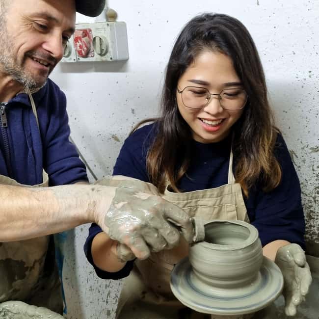 image n.2 of Grottaglie: Shape ceramics at the potter's wheel activity in Grottaglie, uploaded by supplier