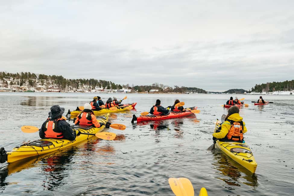 imagem n.11 de Estocolmo: Caiaque de inverno, Fika sueco e sauna quente atividade em Vaxholm, carregada pelo fornecedor