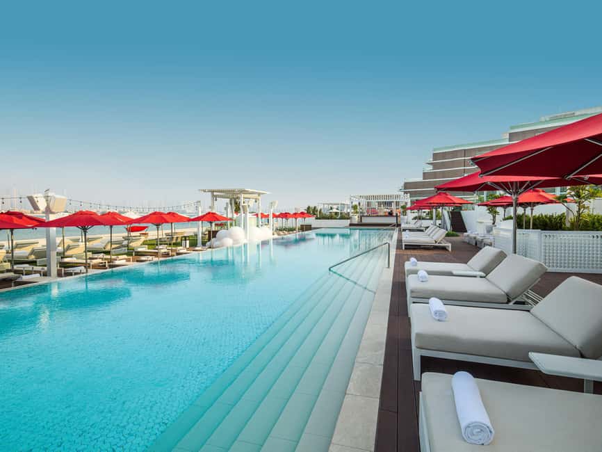 image n.1 of Dubai: The Palm 3-Course Set Menu Meal and Beach Club Access activity in Dubai, uploaded by supplier