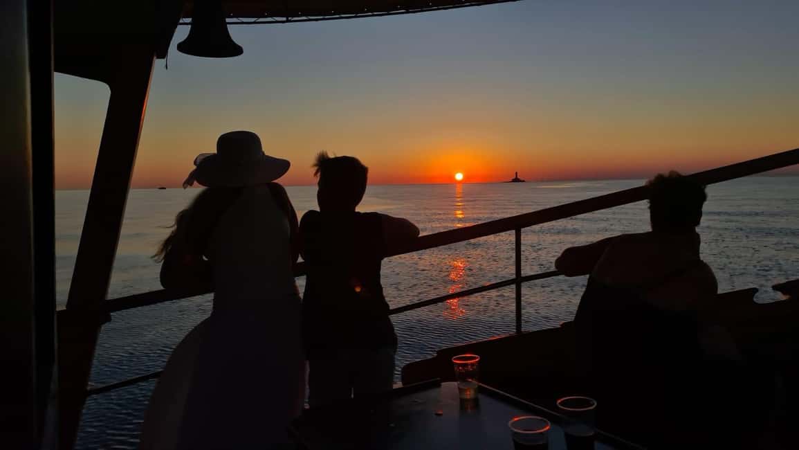 Immagine nº 4 di 3 ore di osservazione dei delfini al tramonto con bevande illimitate + cena attività a Istarska, caricata dal fornitore