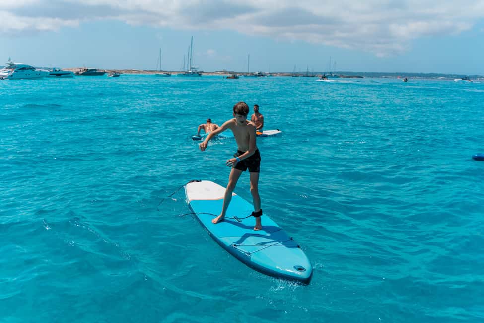 Image N°13 de Ibiza : Formentera, bateau tout compris, paddle, plongée avec tuba et déjeuner activité à Îles Baléares, publiée par le prestataire