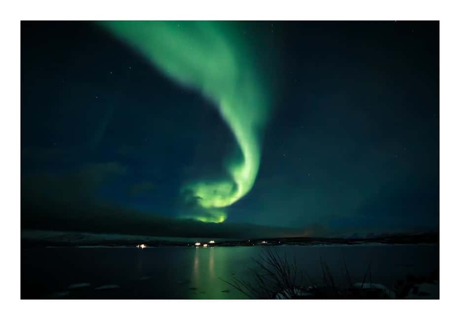 Bild Nr. 1 von Kiruna: Nordlicht-Tour mit Stejk Street Food Dinner Aktivität in Norrbotten, hochgeladen vom Anbieter