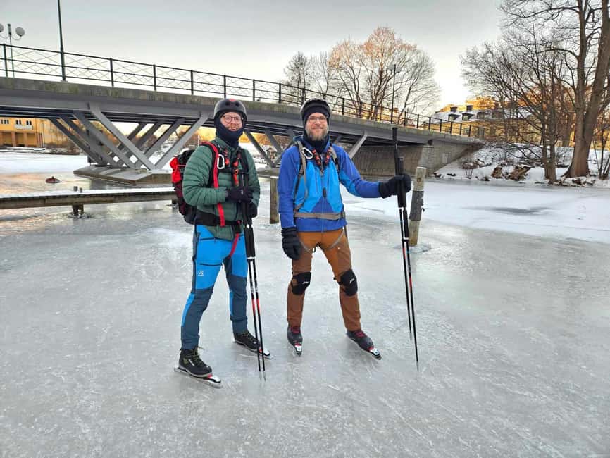 bild nr.19 av Stockholm: Nordisk skridskoåkning för nybörjare på en frusen sjö aktivitet i Stockholm, uppladdad av arrangören