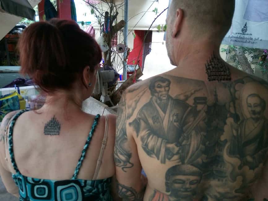 Image N°14 de Depuis Bangkok : Tatouage sacré au Wat Bang Phra activité à Nakhon Pathom, publiée par le prestataire