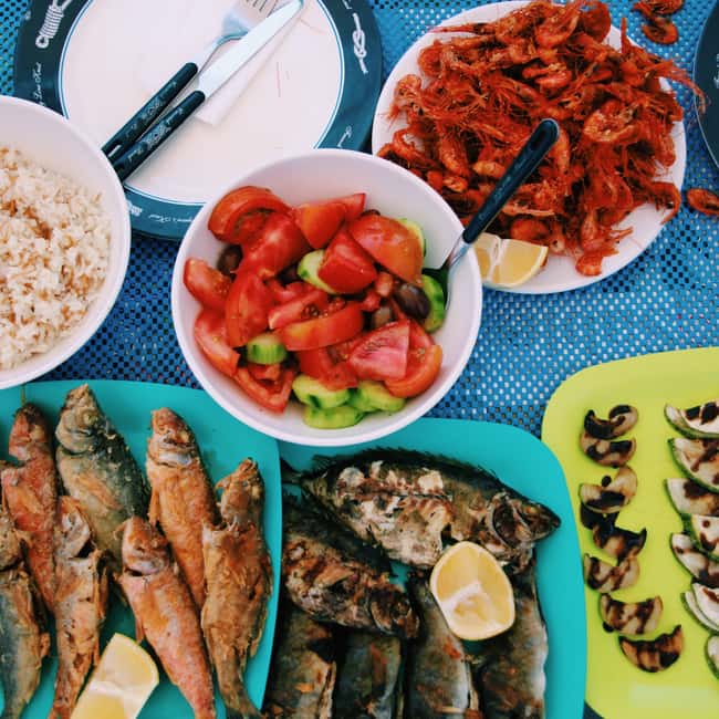image n.7 of Santorini Sunset Fishing Trip with Dinner and Drinks activity in Cyclades, uploaded by supplier