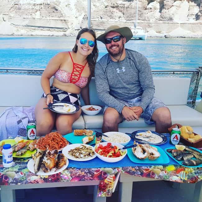 image n.12 of Santorini Sunset Fishing Trip with Dinner and Drinks activity in Cyclades, uploaded by supplier