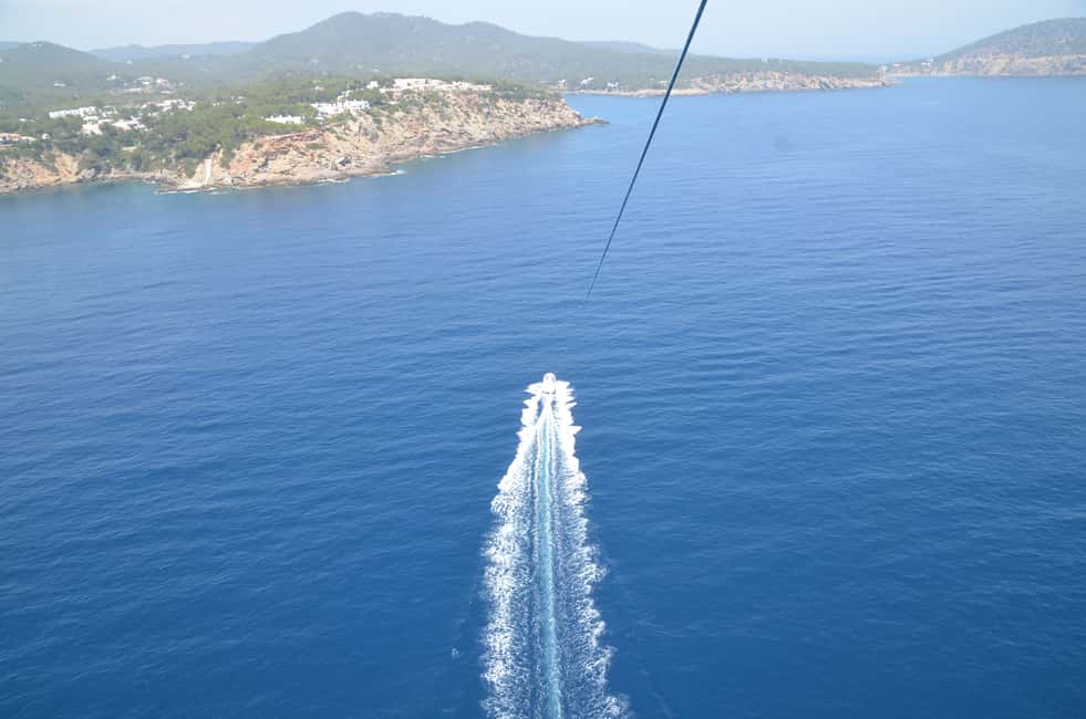 image n.5 of Santa Eulària des Riu: Parasailing Boat Cruise with Drinks activity in Palma de Mallorca, uploaded by supplier