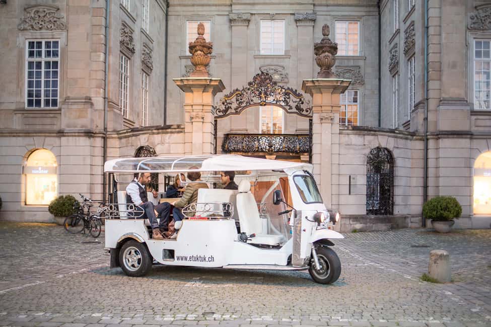 Image N°1 de Zurich : Excursion en eTukTuk avec barbecue aux pierres chaudes activité à Zurich, publiée par le prestataire