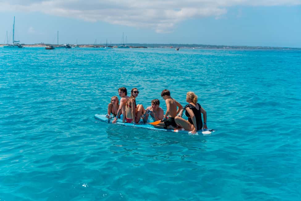 Image N°14 de Ibiza : Formentera, bateau tout compris, paddle, plongée avec tuba et déjeuner activité à Îles Baléares, publiée par le prestataire