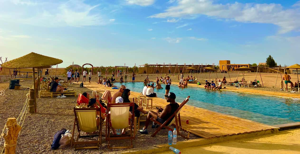 image n.1 of Marrakech Agafay Desert camel ride, Lunch & Swimming activity in Marrakesh, uploaded by supplier