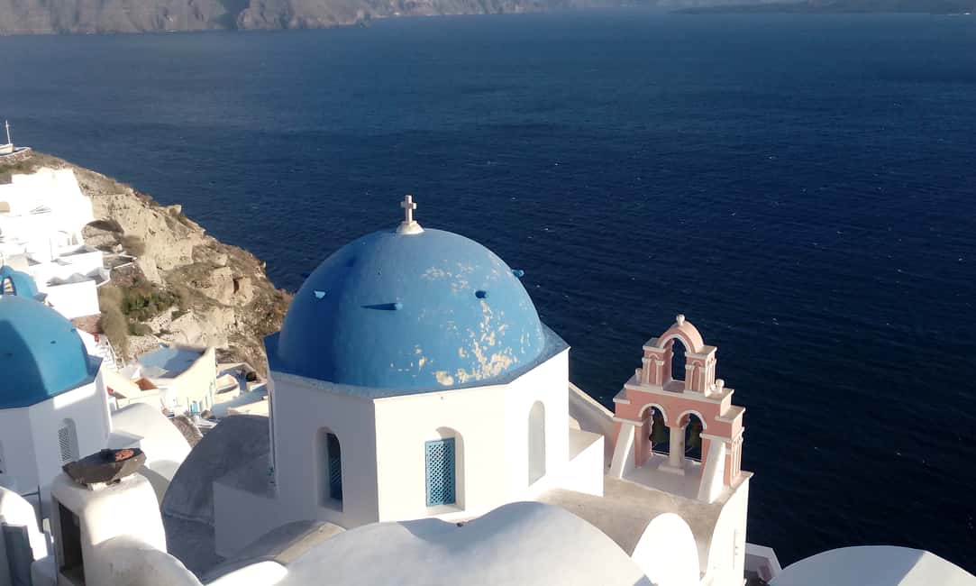 image n.1 of Santorini: Small-Group Highlights Tour of Venetian Castles activity in Perissa, uploaded by supplier