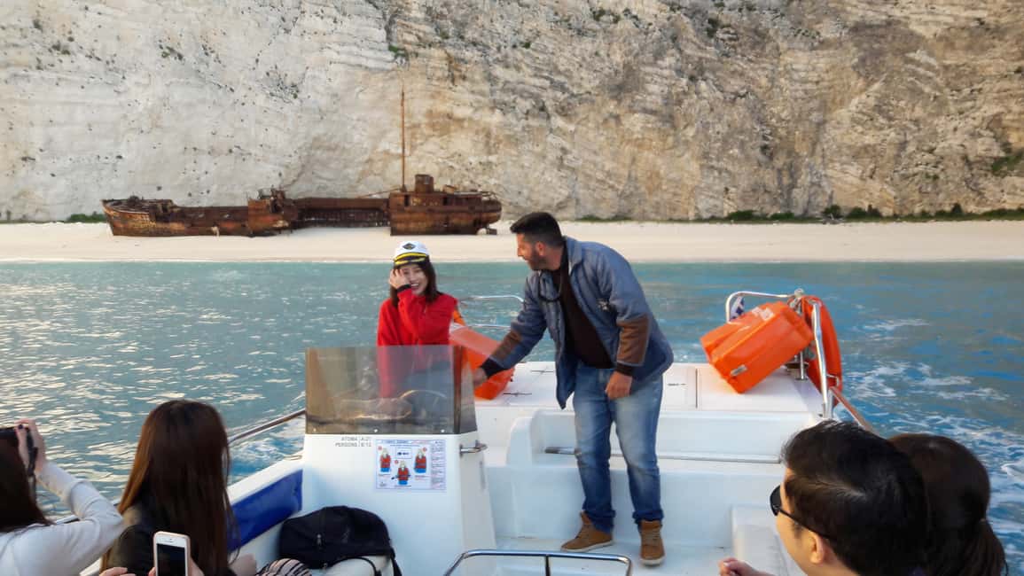 image n.3 of From St.Nikolaos: Boat Cruise to Navagio Beach & Blue Caves activity in Western Greece, uploaded by supplier