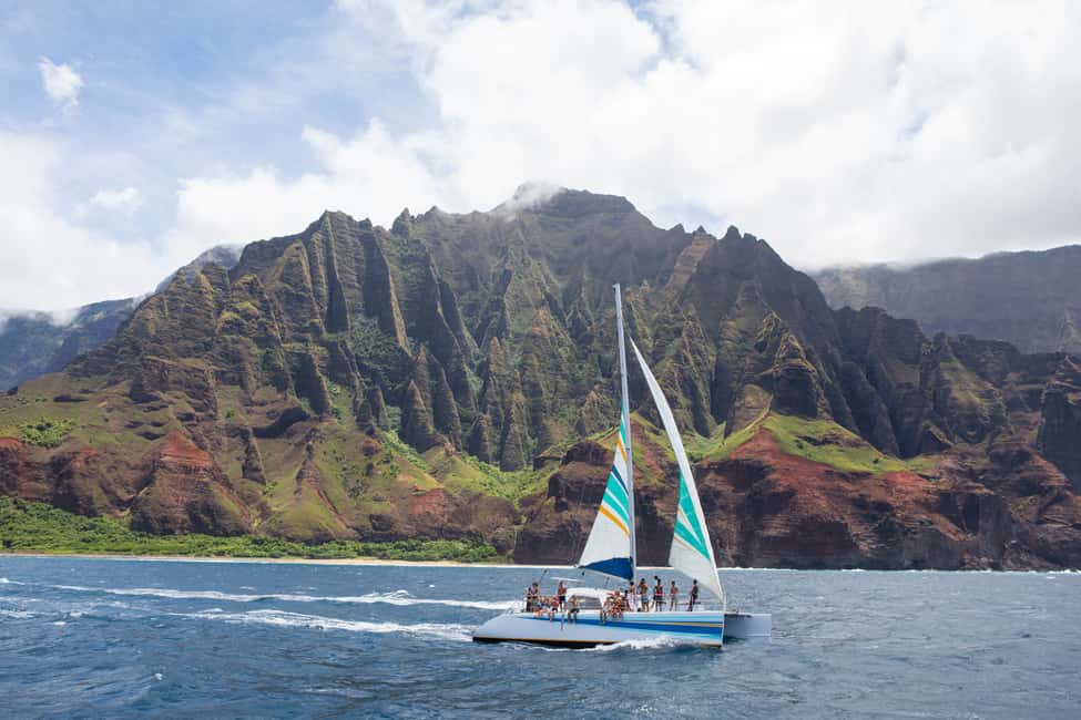 image n.3 of Kauai: Napali Coast Sunset Sailboat Tour with Dinner activity in Kapaʻa, uploaded by supplier