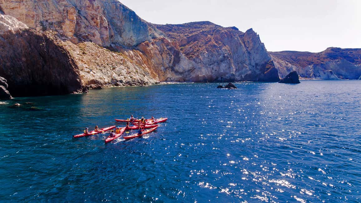 image n.5 of Santorini: Sunset Sea Kayak with Light Dinner activity in Cyclades, uploaded by supplier