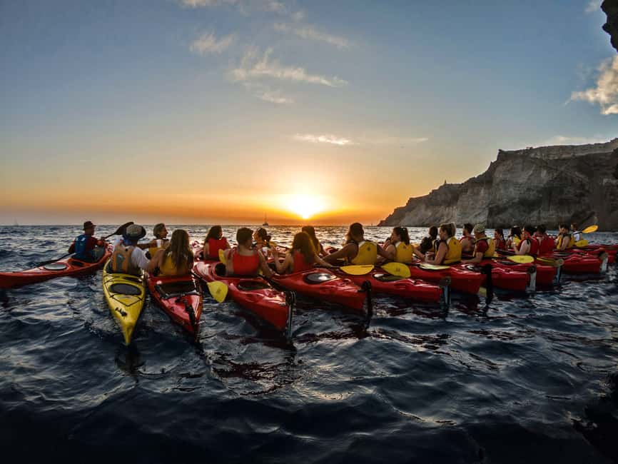 image n.2 of Santorini: Sunset Sea Kayak with Light Dinner activity in Cyclades, uploaded by supplier