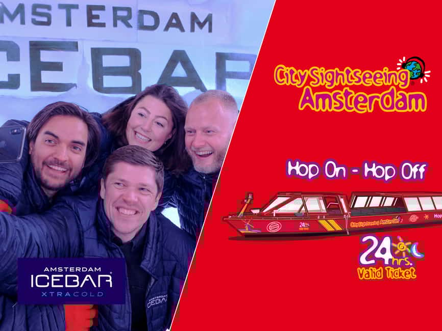 image n.1 of Amsterdam: 24-Hour Hop-On Hop-Off Boat and XtraCold Icebar activity in Amsterdam, uploaded by supplier