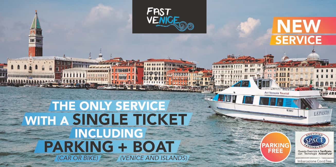 Bild Nr. 1 von Punta Sabbioni: Hin- und Rückfahrt mit dem Boot nach Venedig mit kostenlosem Parkplatz Aktivität in Venedig, hochgeladen vom Anbieter