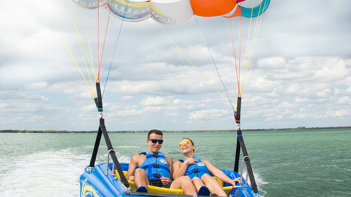 Obraz nr 2 z atrakcji Cancún: Skyrider Parasailing Experience w Cancún, przesłany przez organizatora