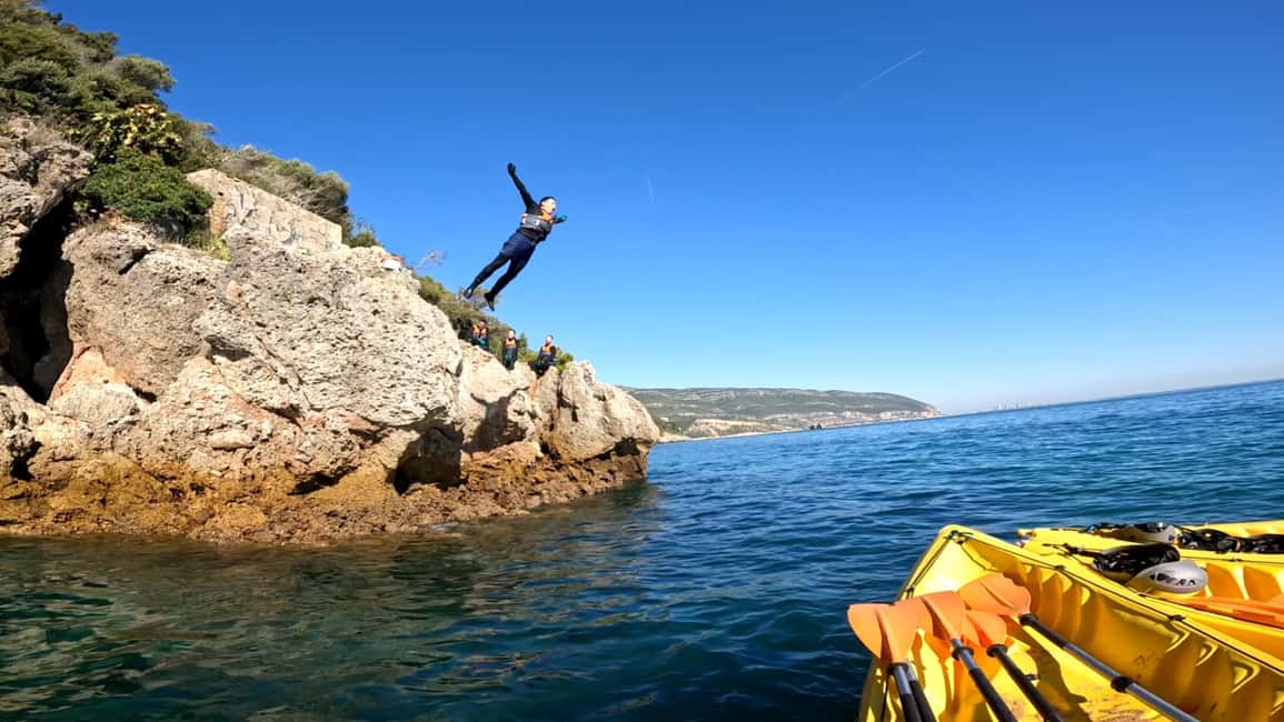 image n.4 of Lisbon: Arrábida Kayak and Coasteering Adventure Tour activity in Setubal, uploaded by supplier