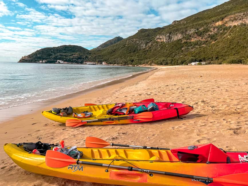 image n.1 of Lisbon: Arrábida Kayak and Coasteering Adventure Tour activity in Setubal, uploaded by supplier