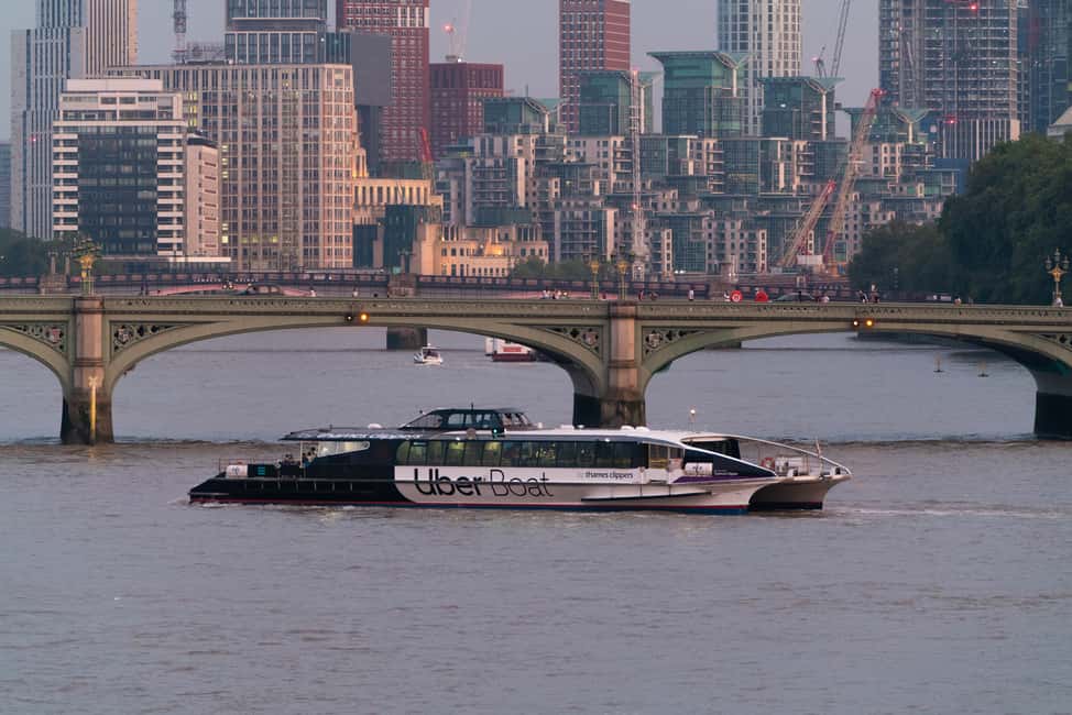 Image N°13 de Londres : Uber Boat par Thames Clippers Billet de rivière simple activité à Londres, publiée par le prestataire