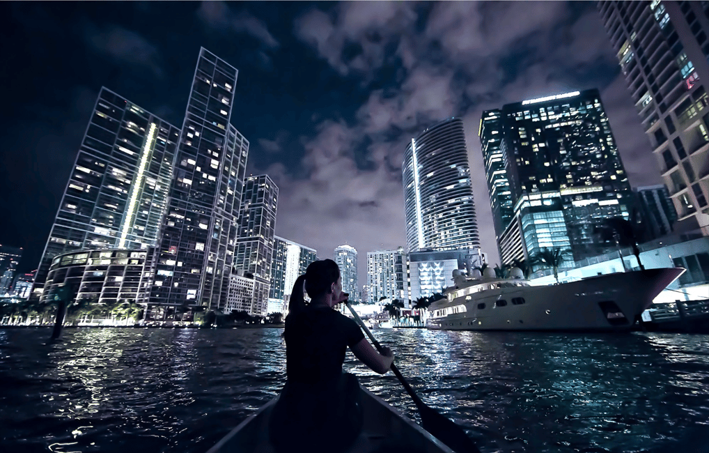 image n.2 of Miami: City Lights SUP or Kayak Night Tour activity in Miami, uploaded by supplier