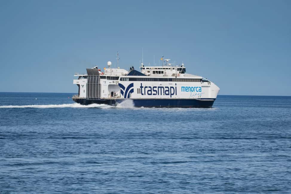 Image N°2 de Depuis Majorque : billet de ferry aller-retour pour Minorque dans la même journée activité à Alcúdia, Majorque, publiée par le prestataire