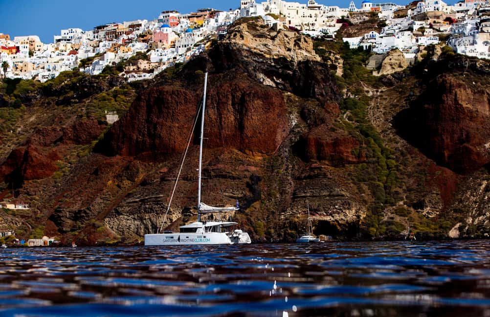 image n.4 of Santorini: Catamaran Caldera Cruise with Meal and Drinks activity in Cyclades, uploaded by supplier
