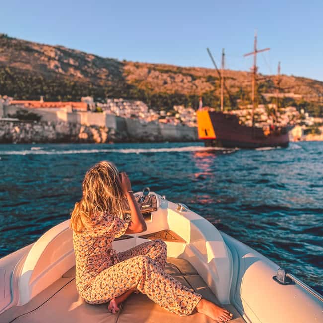 image n.2 of Dubrovnik: Private Boat Cruise at Sunset with Champagne activity in Dubrovnik, uploaded by supplier
