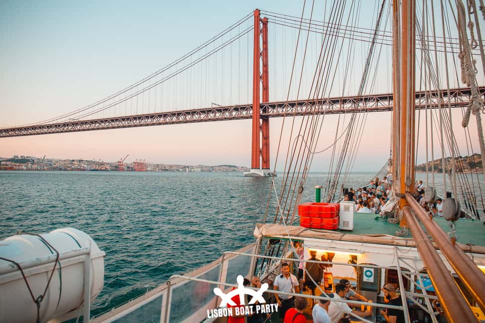 image n.1 of Lisbon: Sunset Boat Party with 2 Drinks and Free Club Entry activity in Portugal, uploaded by supplier