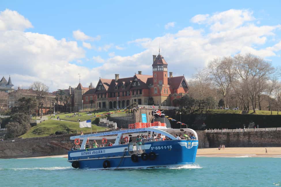 image n.1 of San Sebastian: Boat Tour with Stop at Santa Clara activity in San Sebastián, uploaded by supplier